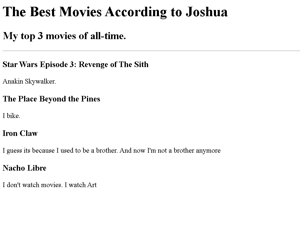 movie ranking project preview